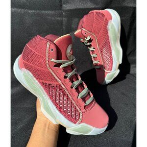 G31- SIZE 7.5 WOMEN'S NIKE AIR JORDAN XXXVIII CNY CEDAR / MTLC GOLD GRAIN FQ8894